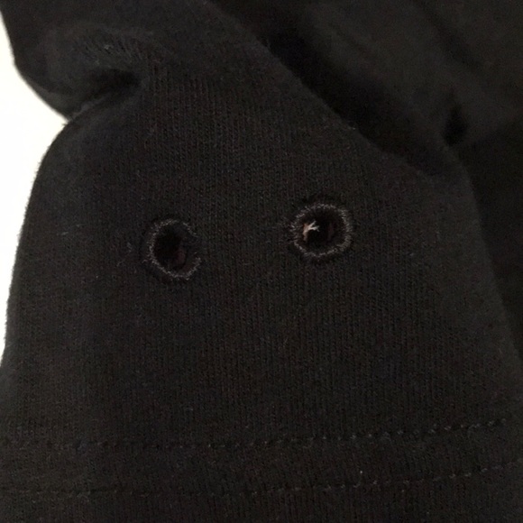 👚CONVERSE black “I Rock Converse” painted tee NWT - Picture 5 of 7